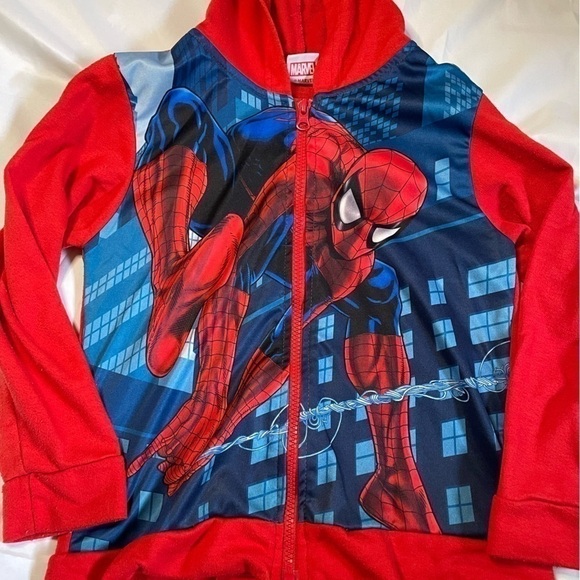 🐶🐶Marvel boys size 4 Spider-Man zip up jacket🐶🐶 - Picture 2 of 5